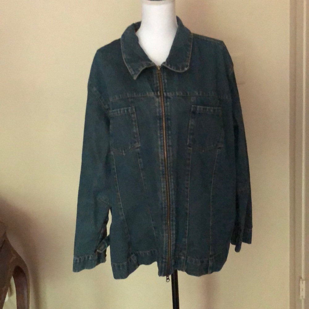 Denim Zip Up Jacket